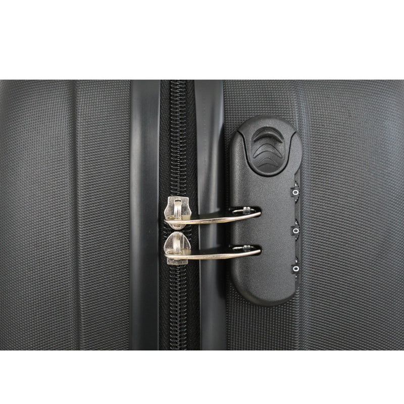 Valise cabine Alistair - Collection Airo Lite - 4 roues - ABS ultra résistant - Noir