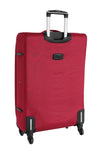Valise grande taille Alistair - Collection Plume 2.0 - 4 roues - Toile souple - Rouge