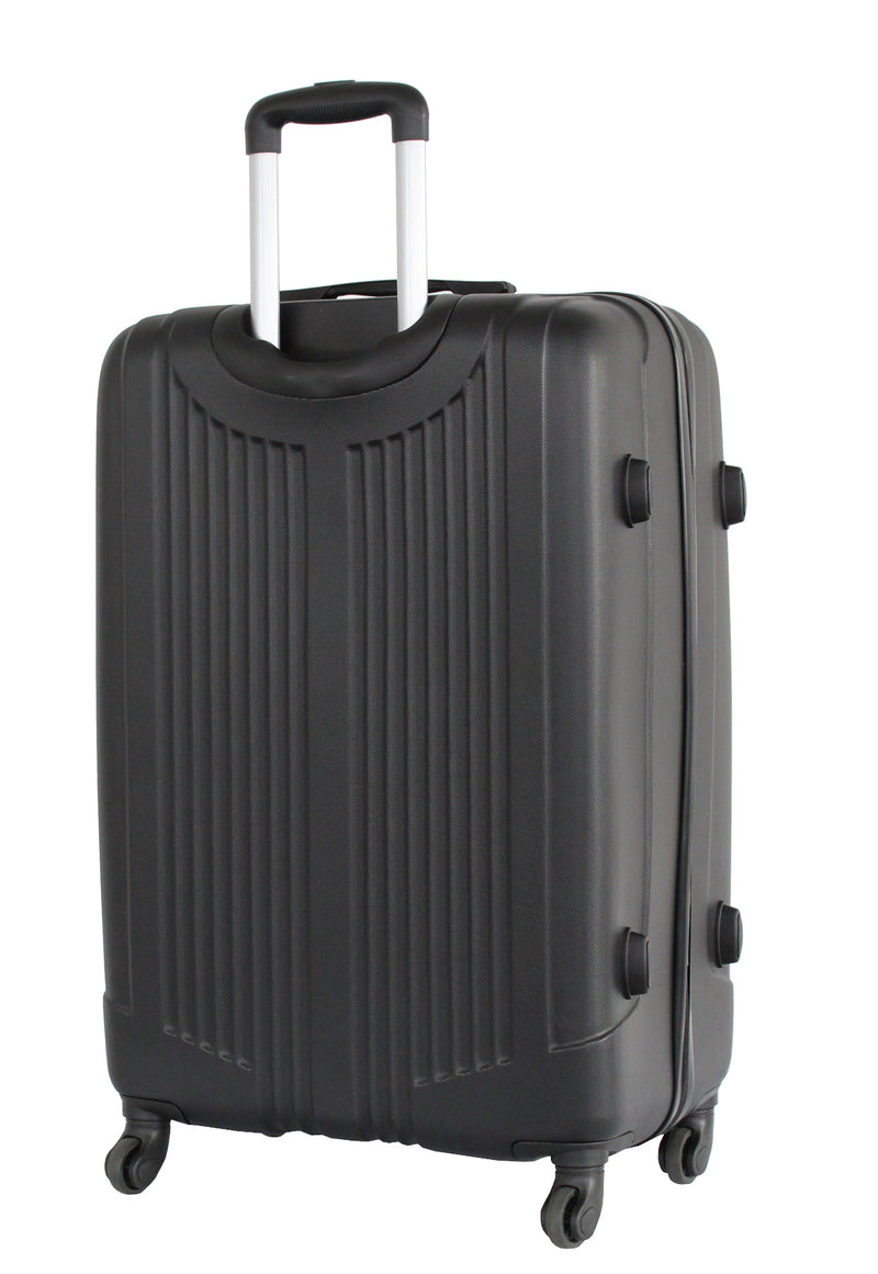 Valise grande taille Alistair - Collection Airo Lite- 4 roues - ABS ultra résistant - Noir