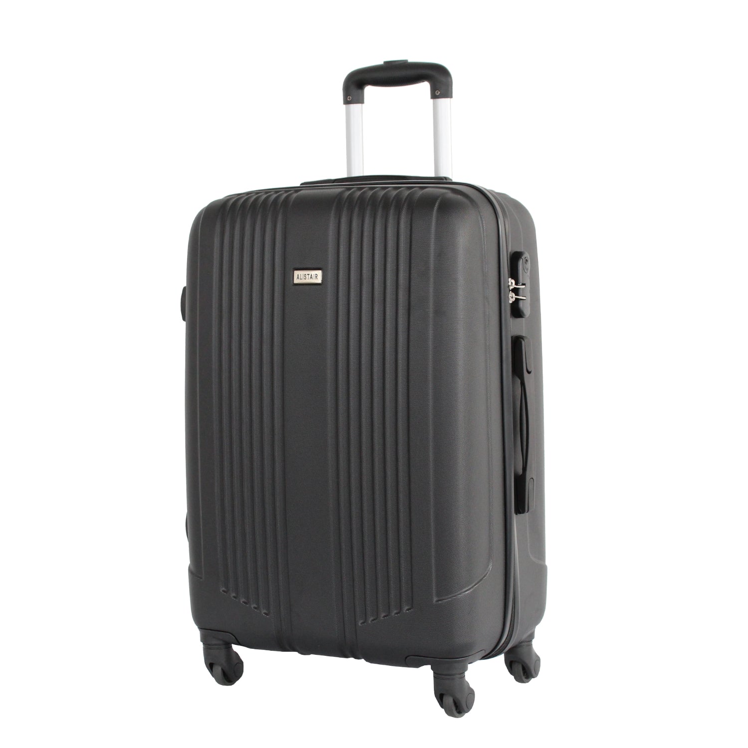 Valise taille moyenne Alistair - Collection Airo Lite- 4 roues - ABS ultra résistant - Noir