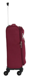 Valise taille cabine 52 cm Alistair - Collection Breeze - 4 roues - Toile souple - Rouge Bordeaux