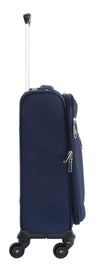 Valise taille cabine 52 cm Alistair - Collection Breeze - 4 roues - Toile souple - Bleu Marine