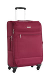 Valise taille moyenne Alistair - Collection Breeze - 4 roues - Toile souple - Rouge Bordeaux