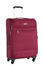 Valise taille moyenne Alistair - Collection Breeze - 4 roues - Toile souple - Rouge Bordeaux