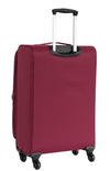 Valise taille moyenne Alistair - Collection Breeze - 4 roues - Toile souple - Rouge Bordeaux