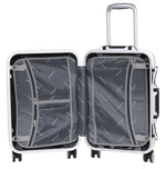 Valise cabine Alistair - Collection Infinity - 4 roues - ABS ultra résistant - Silver