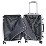 Valise cabine Alistair - Collection Infinity - 4 roues - ABS ultra résistant - Silver