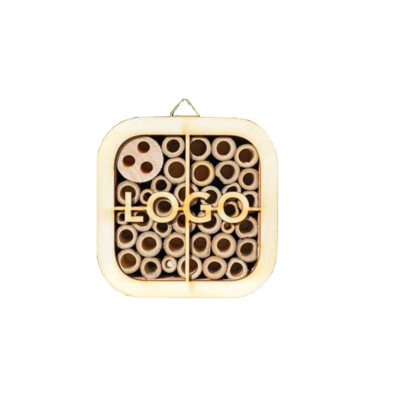 Logo hôtel à insectes mini personnalisable