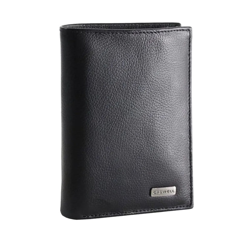 Portefeuille homme en cuir - 100% cuir de Vachette - 2 volets - CADWELL - Marque française - Expédié et garantie 2 ans en France