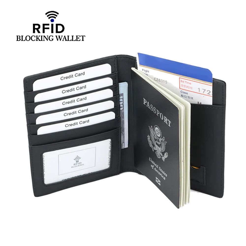 Porte passeport avec fonction carte et monnaie personnalisable