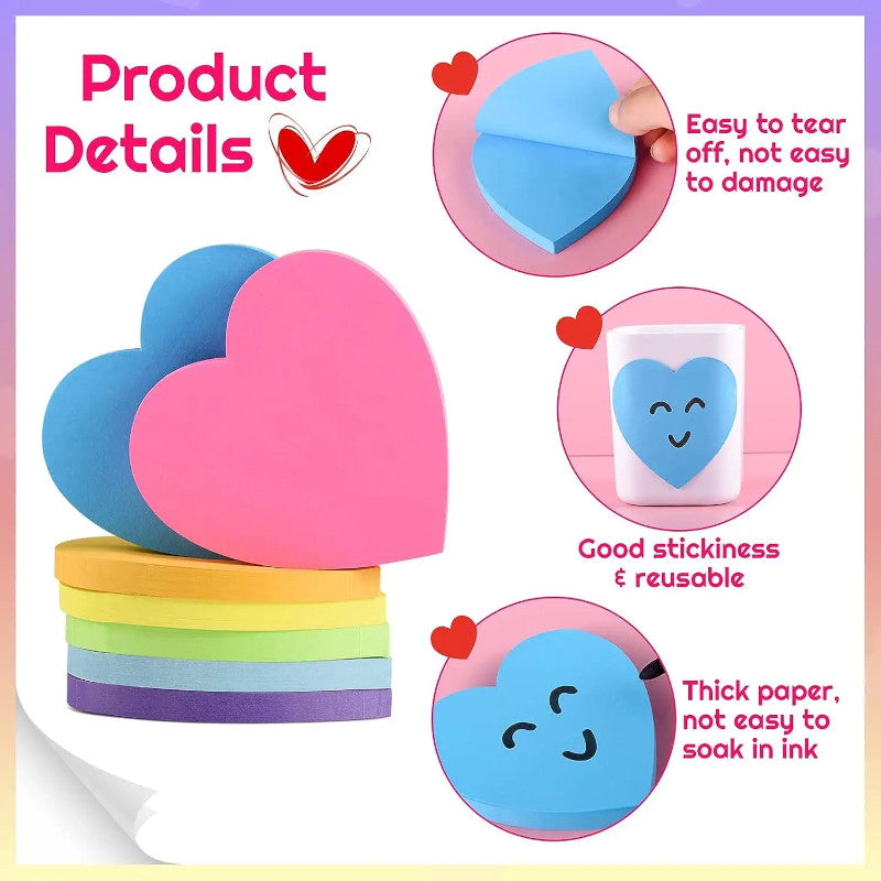 Post-it forme coeur personnalisable