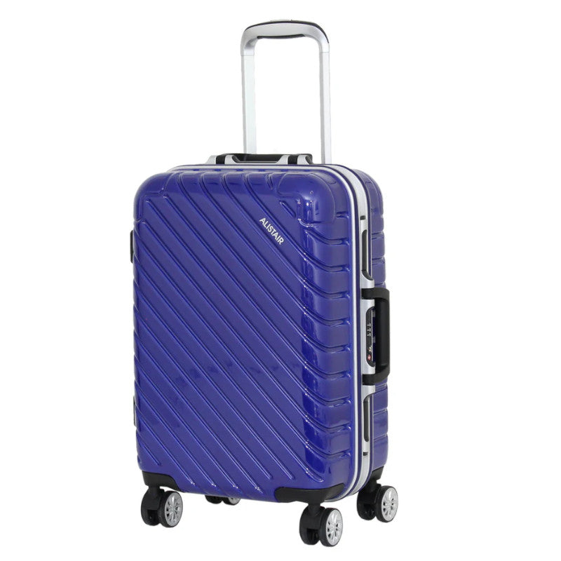 Valise cabine Alistair - Collection Infinity - 4 roues - ABS ultra résistant - Bleu