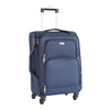 Valise cabine Alistair - Collection Plume 2.0 - 4 roues - Toile souple - Bleu
