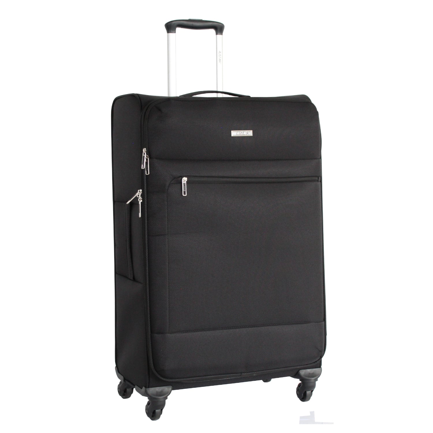 Valise grande taille Alistair - Collection Breeze - 4 roues - Toile souple - Noir
