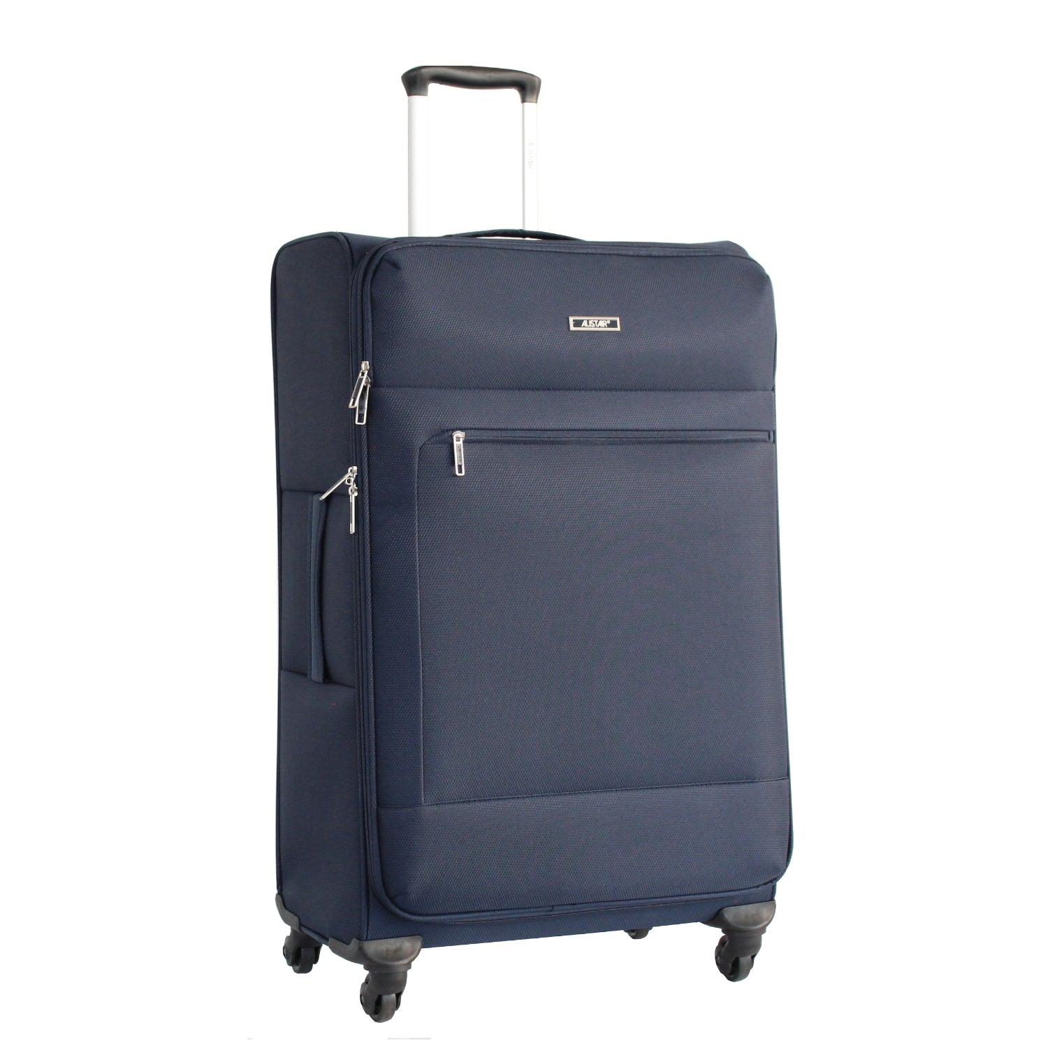 Valise grande taille Alistair - Collection Breeze - 4 roues - Toile souple - Bleu Marine
