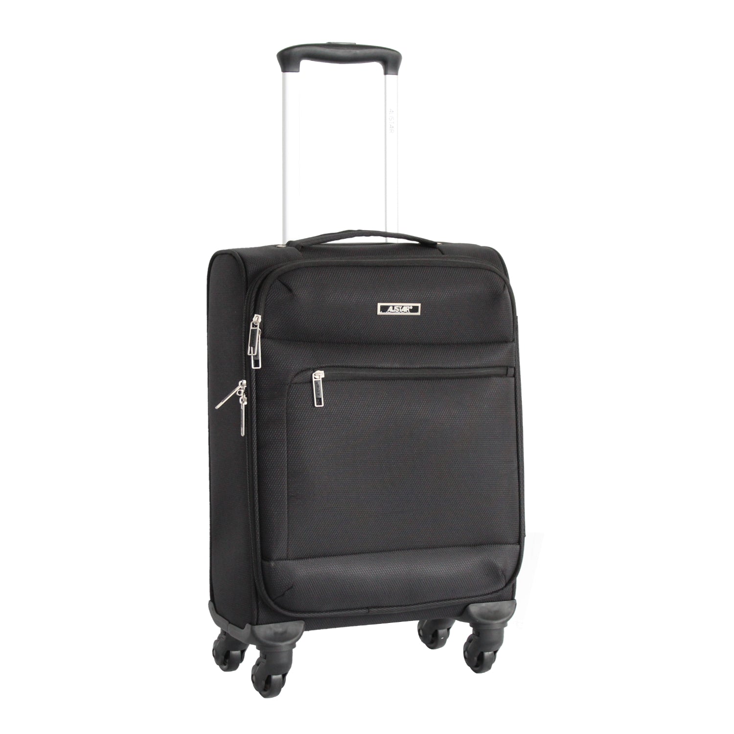 Valise taille cabine 52 cm Alistair - Collection Breeze - 4 roues - Toile souple - Noir