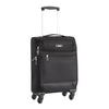 Valise taille cabine 52 cm Alistair - Collection Breeze - 4 roues - Toile souple - Noir