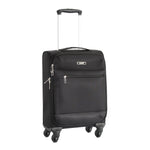 Valise taille cabine 52 cm Alistair - Collection Breeze - 4 roues - Toile souple - Noir