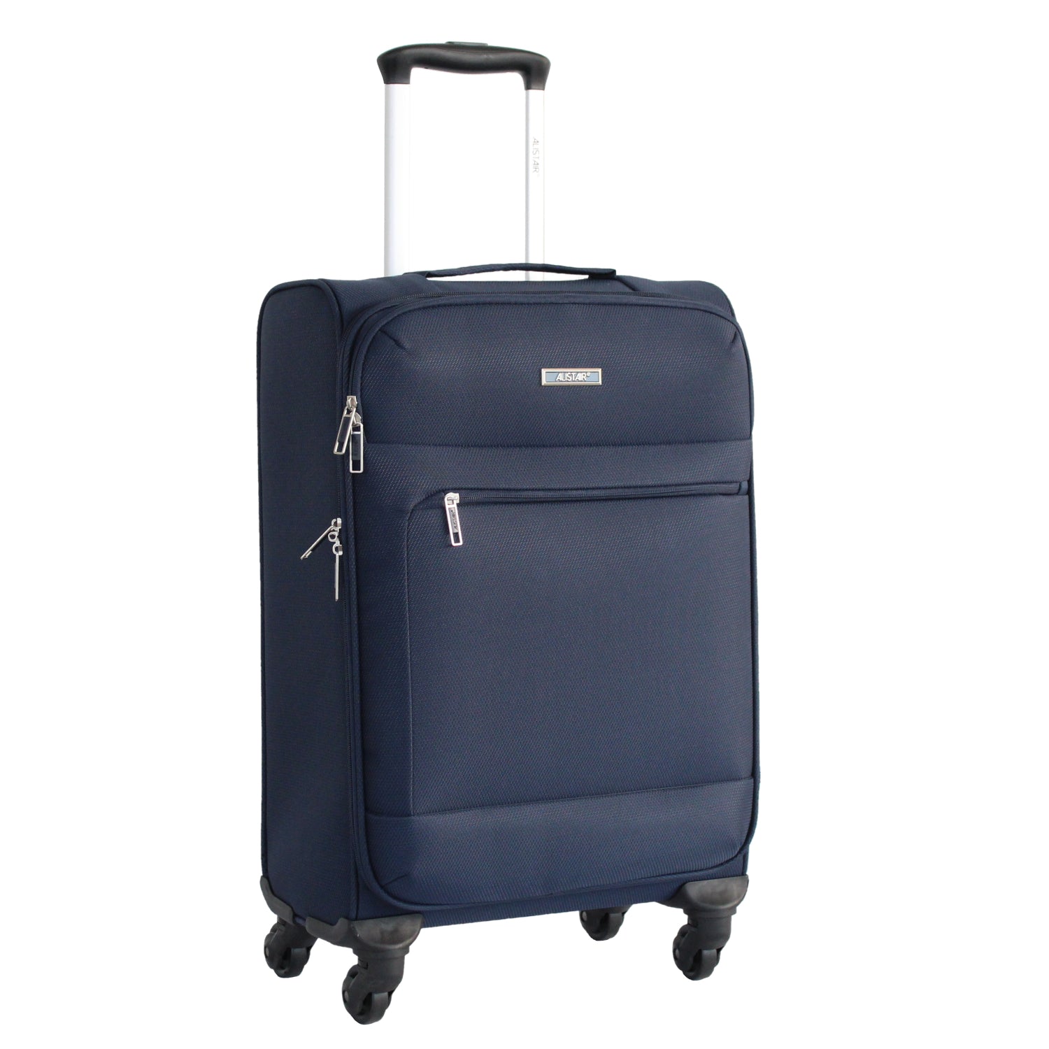 Valise taille cabine 60 cm Alistair - Collection Breeze - 4 roues - Toile souple - Bleu Marine