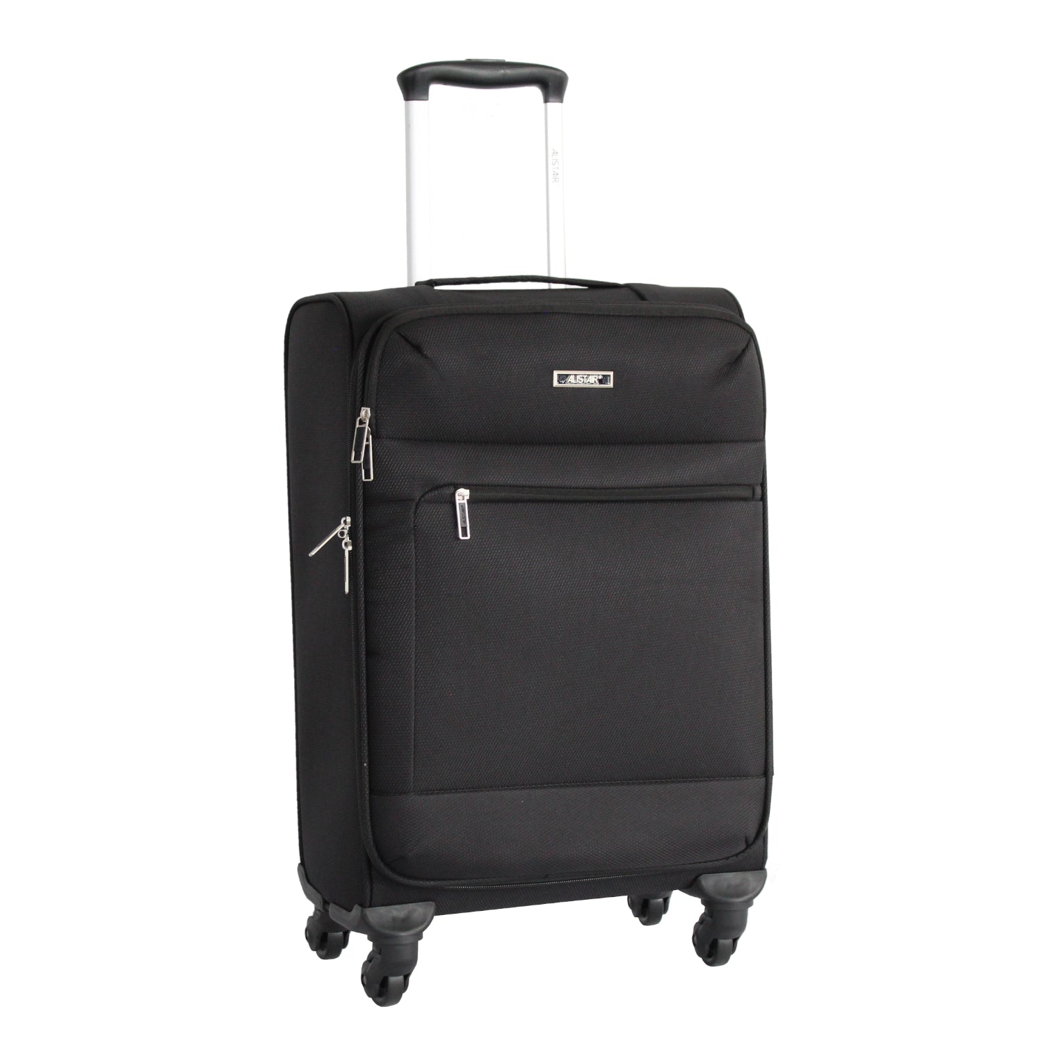 Valise taille cabine 60 cm Alistair - Collection Breeze - 4 roues - Toile souple - Noir