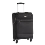 Valise taille cabine 60 cm Alistair - Collection Breeze - 4 roues - Toile souple - Noir