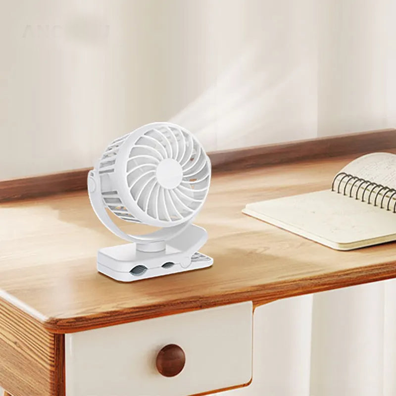 Ventilateur de bureau avec clips personnalisable