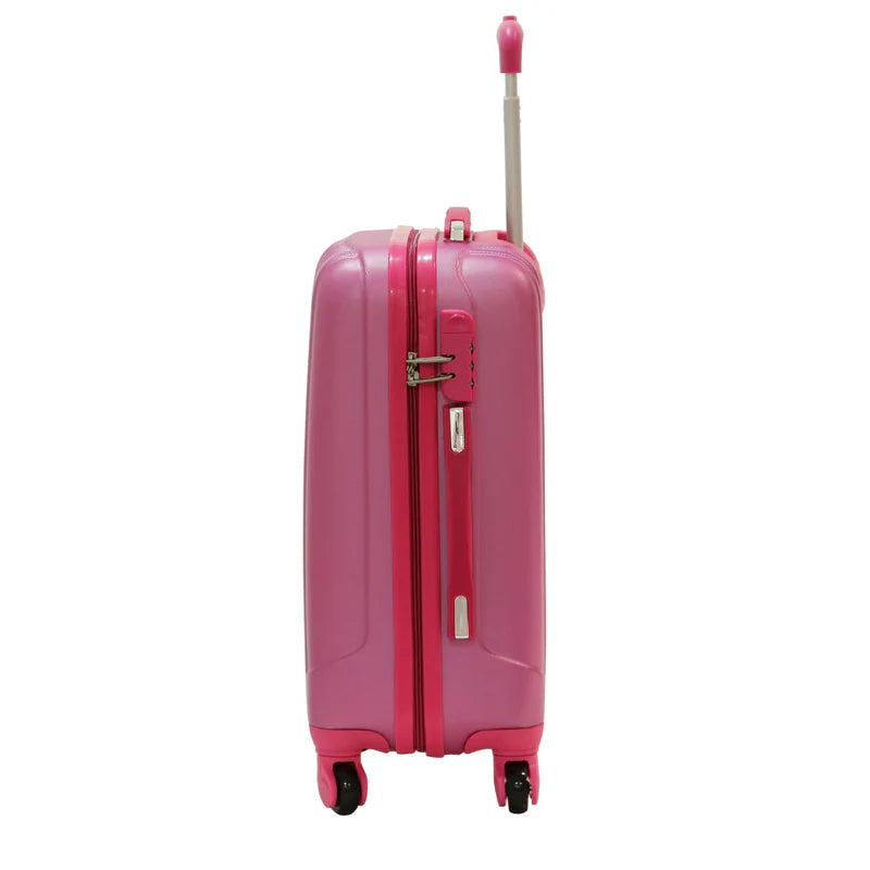 Valise cabine Alistair - Collection Airo - 4 roues - ABS ultra résistant - Rose