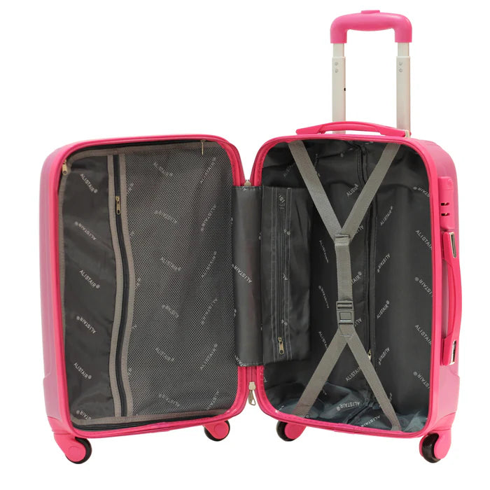 Valise cabine Alistair - Collection Airo - 4 roues - ABS ultra résistant - Rose