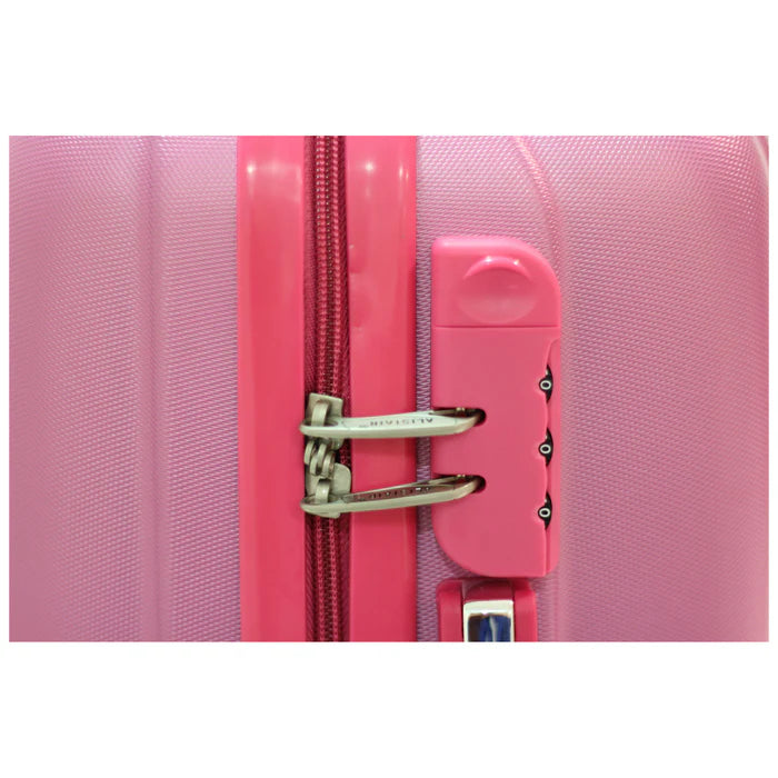 Valise cabine Alistair - Collection Airo - 4 roues - ABS ultra résistant - Rose