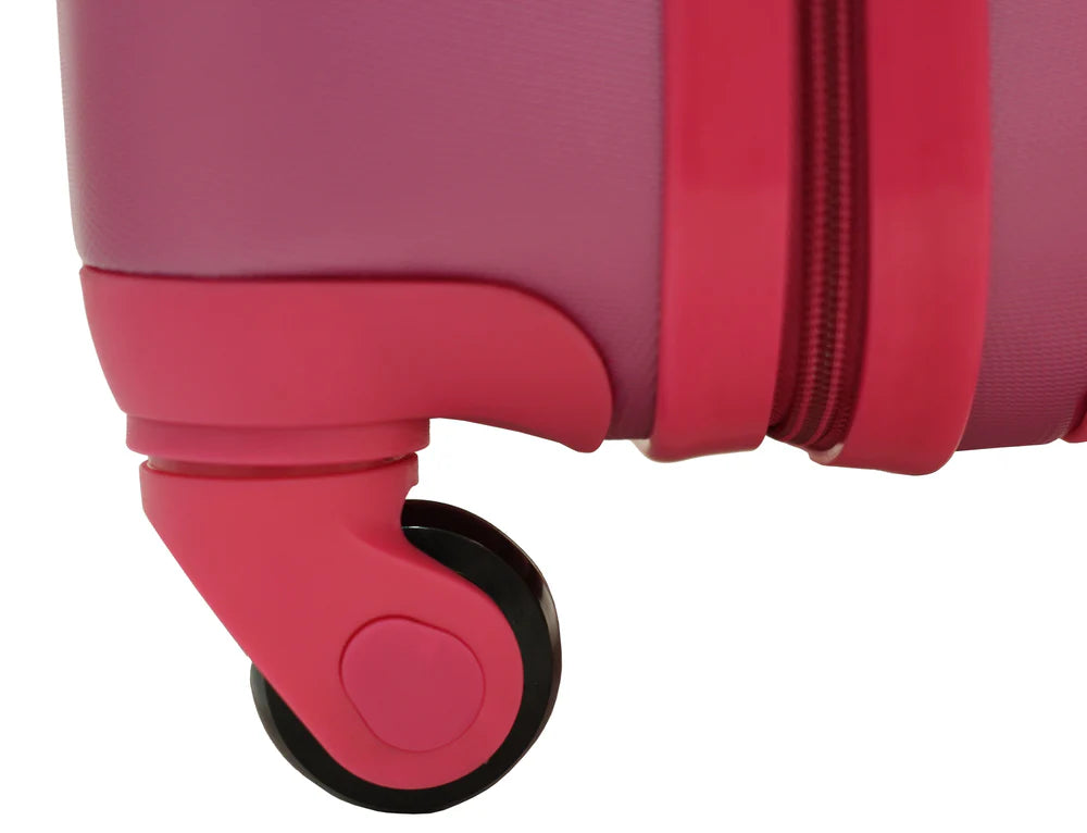 Valise cabine Alistair - Collection Airo - 4 roues - ABS ultra résistant - Rose