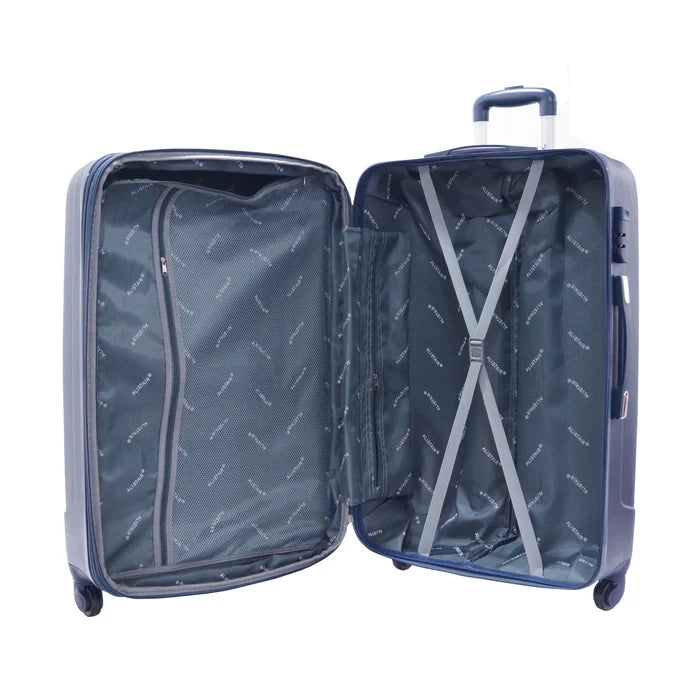 Valise grande taille Alistair - Collection Airo - 4 roues - ABS ultra résistant - Bleu
