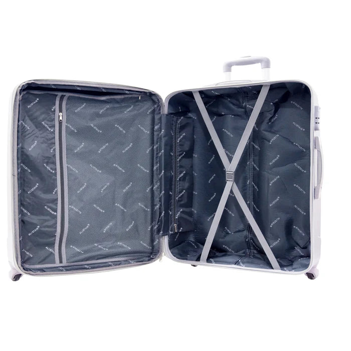 Valise grande taille Alistair - Collection Airo - 4 roues - ABS ultra résistant - Silver