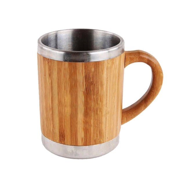 Mug en bambou et acier inoxydable