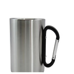 Tasse en inox avec mousqueton